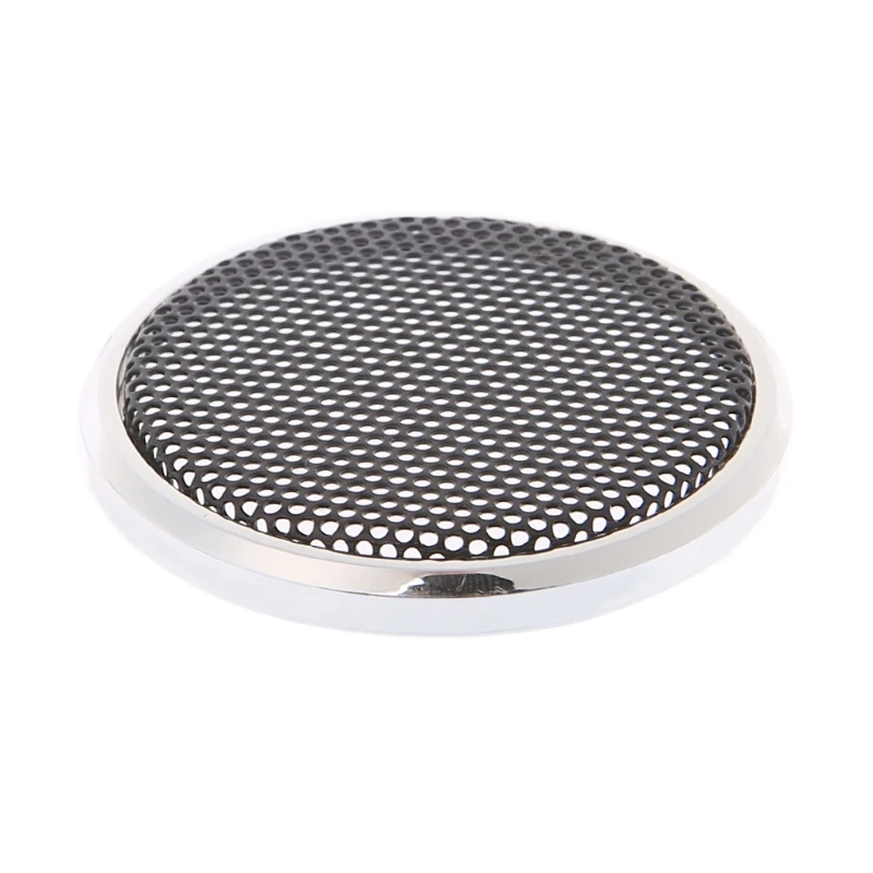 

2 Pcs 1/2/3/4/5/6.5 Inch Speaker Steel black Round Mesh Grill Protective Cover Circle