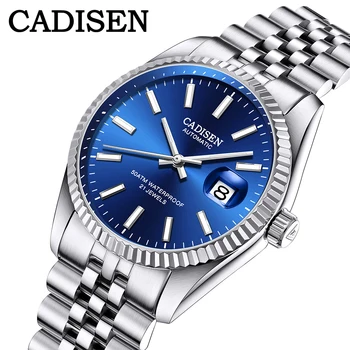 

CADISEN 2020 New Men Mechanical Watch Top Brand Luxury Automatic Watch Business Stainless Steel Waterproof Watch Men
