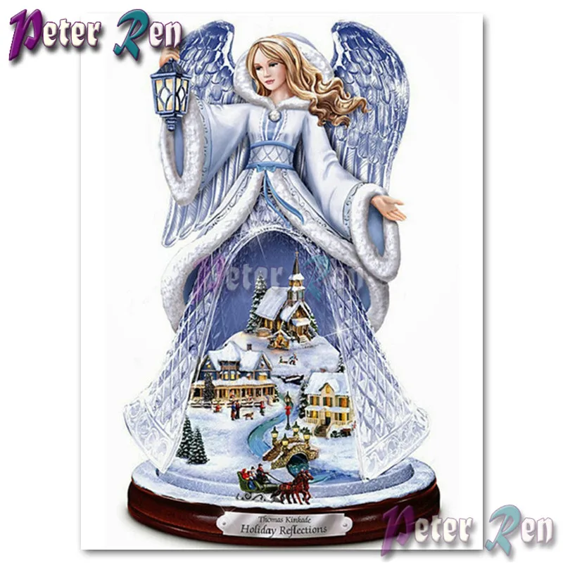 

5d Angel sculpture Diamond Painting Embroider Animals and houses Square or round Mosaic Cross stitch Rhinestone home decoration