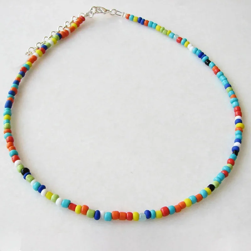 Simple Seed Beads Strand Necklace For Women-3