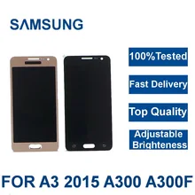 Протестированный ЖК-дисплей для Samsung Galaxy A3 A300 A3000 A300F A300M телефон lcd s DisplayTouch экран в сборе яркость можно регулировать