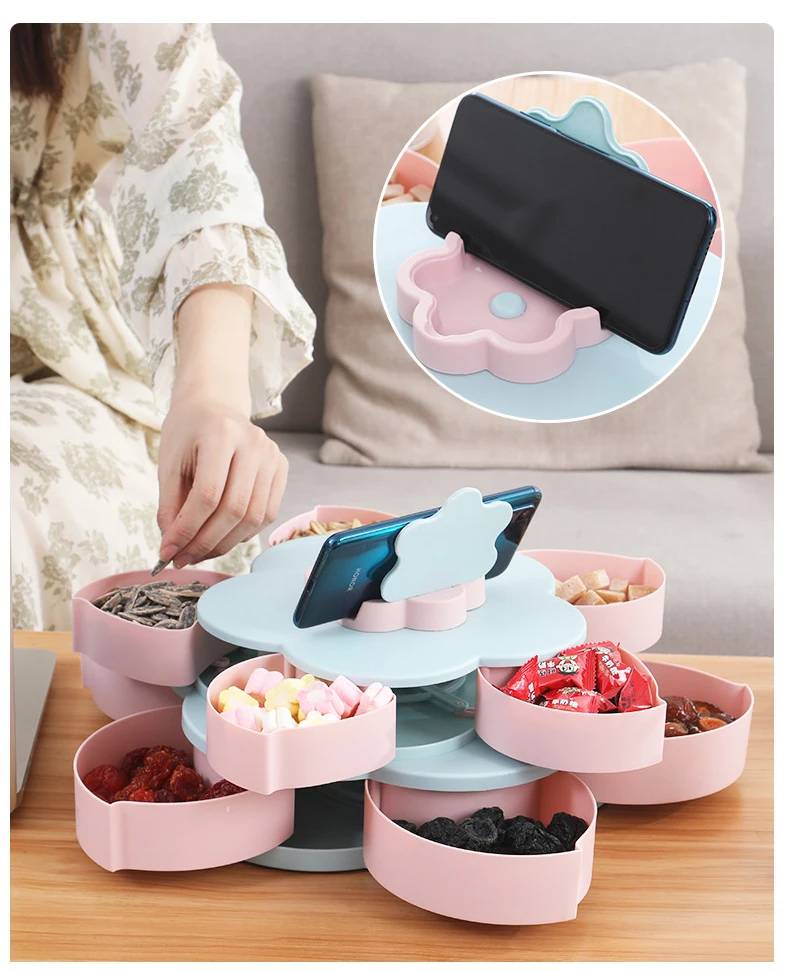 Creative Flower Petal Rolling Tray, Food Storage Box, Fruit Plate, Candy  Organizer, Nuts Snack Tray, Plastic Container for Decor - AliExpress