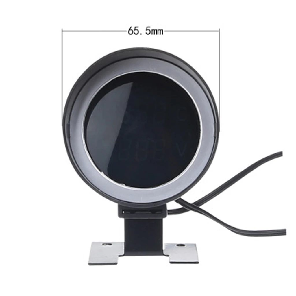 DC 12V/24V Car LCD Digital Voltmeter Water Temp Gauge Meter w/ Sensor  10mm