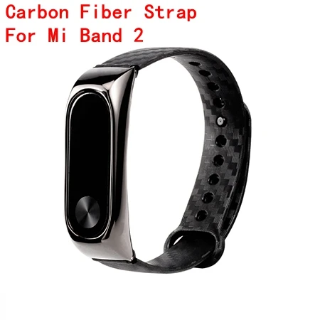 For Miband 2 Цветной силиконовый ремешок mi Band 4 3 для mi Band 4 3 браслет из углеродного волокна для Xiaomi mi band 4 удлиненный спортивный ремешок mi Band 2 - Цвет: For Miband 2