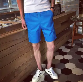 

ZNG 2020 Casual Solid Shorts Men Brand Fashion Shorts Male Knee Length Shorts Cotton Fitness Gyms Mens Short Pants