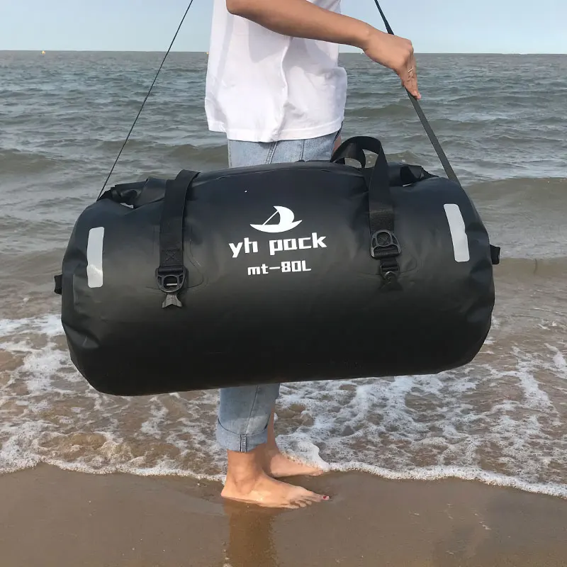 40L/80L Наплечная фитнес Водонепроницаемая спортивная сумка для речной поход для кемпинга и путешествий