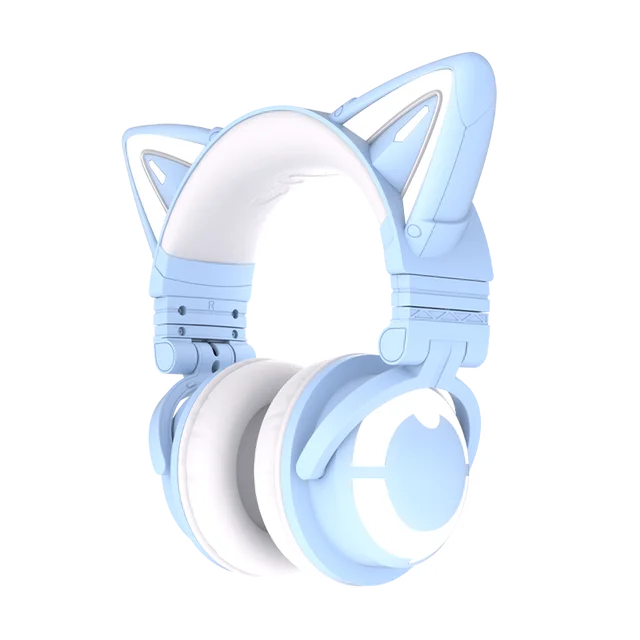 Yowu 猫の形をしたワイヤレスヘッドセット,素敵な猫の耳が付いた 