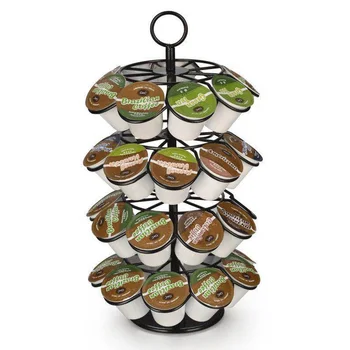 

Rotating Dispenser Coffee Capsules Tower Stand Coffee Pod Holder For 36pcs K-CUP/Dolce Gusto Coffee Capsules