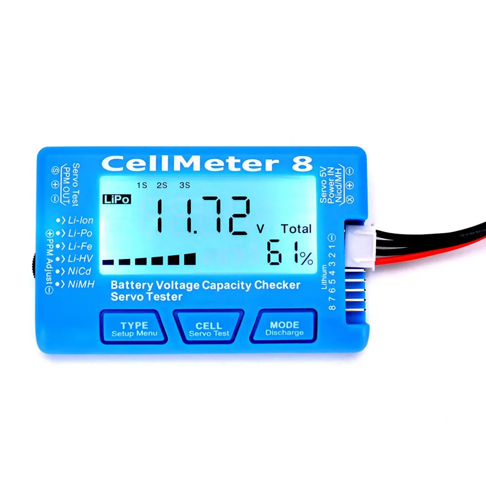 RC CellMeter-7 Cellmeter-8 проверка емкости цифровой батареи LiPo LiFe Li-Ion Nicd NiMH тестер