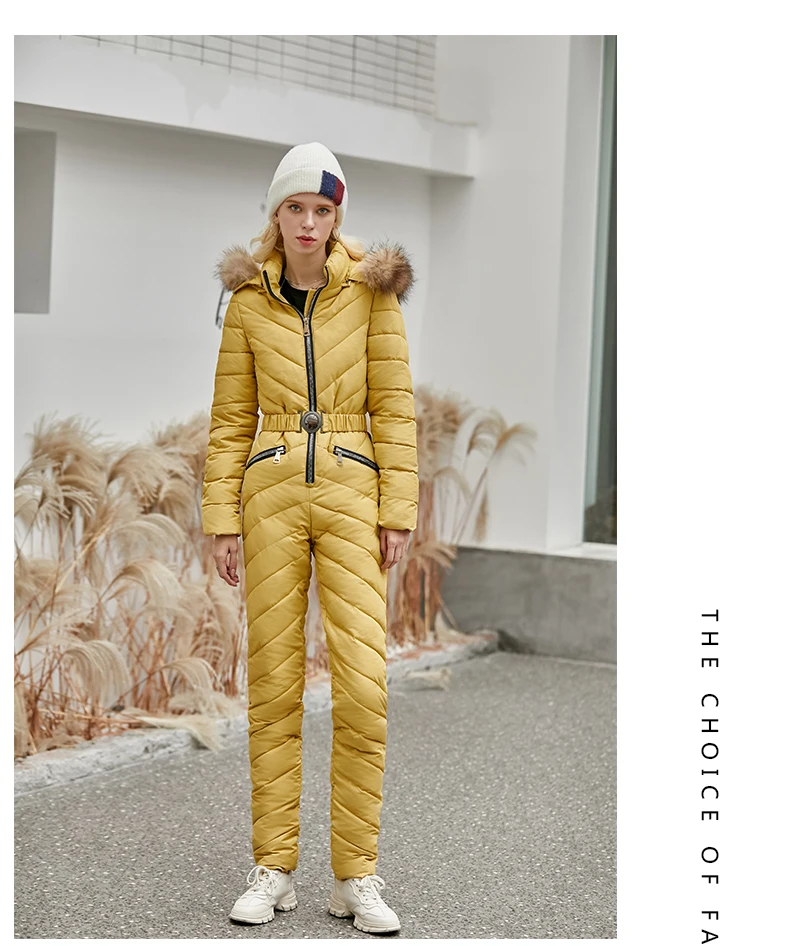 LISYRHJH/Новинка года; женская зимняя новая парка; модные тонкие комбинезоны с капюшоном; пальто с натуральным меховым воротником; теплая зимняя куртка с поясом