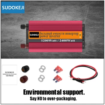 

Power Inverter 12V 220V 1000W/1200W 2000W/2400W Voltage Transformer DC To AC Converter Modified Sine Wave Inverter LCD display