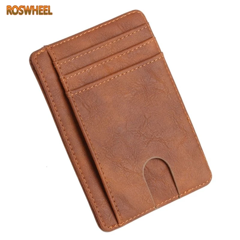Slim RFID Blocking Leather Wallet Credit ID Card Holder Purse Money Case for Men Women JUL29