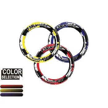 

MTKRACING 4x heavy machine wheel rim tire color tire sticker striped round reflective sticker suitable for BMW S1000RR