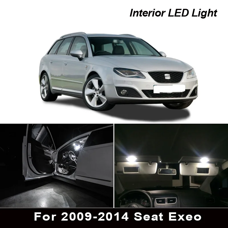 17x led tronco lâmpada + interior cúpula luzes kit completo para assento acessórios para 2009-2014 exeo para exeo st
