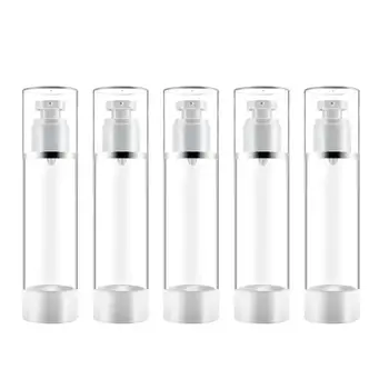 

5pcs 100ml Portable Refillable Bottles 100ml Push Type Liquid Pump Bottles Lotion Dispenser For Travel Outdoor
