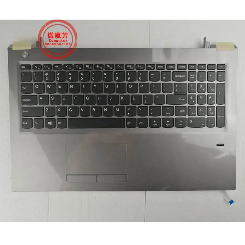 

Новая клавиатура US для Lenovo V310-15 V310-15ISK, планшетофон с сенсорной панелью, черный, серебристый