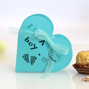 

Baby Shower Party Supplies Candy box Chocolate Paper Gift Boxes Birthday Party Decorations Kids "It's a boy" gift box packaging