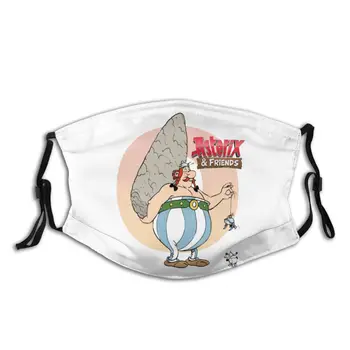 

Asterix And Obelix Unisex Washable Mouth Face Mask Printed Anti Dust Protection Mask Respirator with Filters