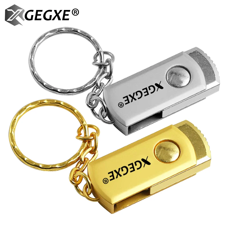 USB флеш-накопитель XGEGXE 32 ГБ 8 16 64 128 Складной Металлический Высокоскоростной