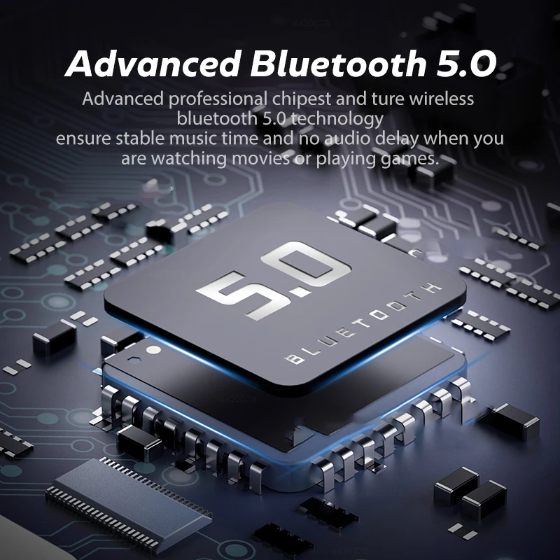Wireless Bluetooth Earphone Sports Waterproof Wireless Headphone Touch Control Headphones TWS Earbuds Headsets With Microphone