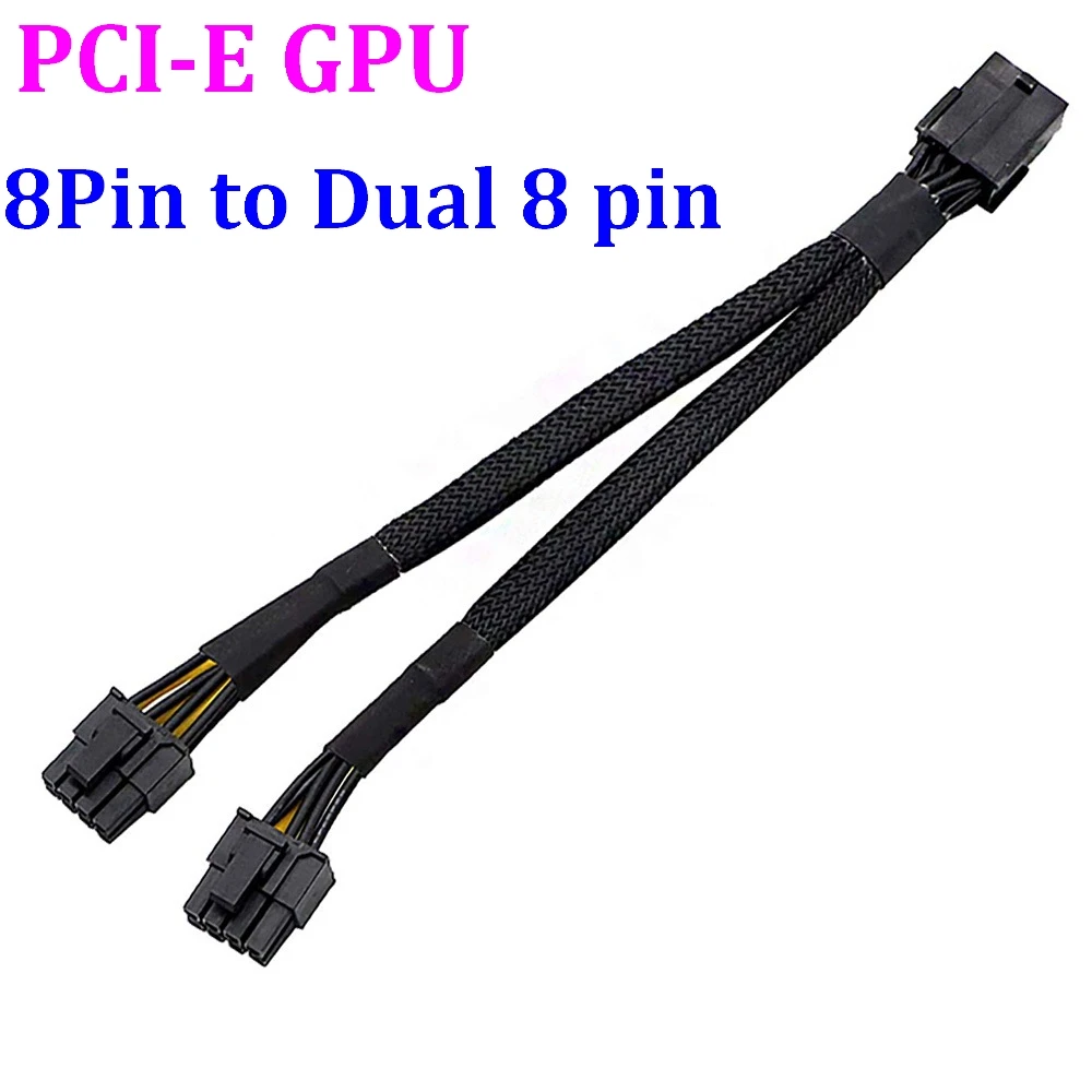 100Pcs PCI e GPU Molex 6 pin 8 Pin PCI Express to 2 x Dual 8 Pin (6+2 ...
