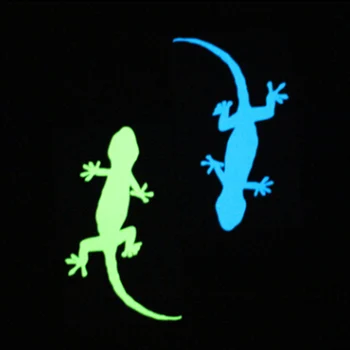 

Luminous Gecko Wall Sticker Glow In The Dark Switch Sticker Boy Girl Rooms DIY Decoration Cartoon Sticker Furniture Laptop Decal