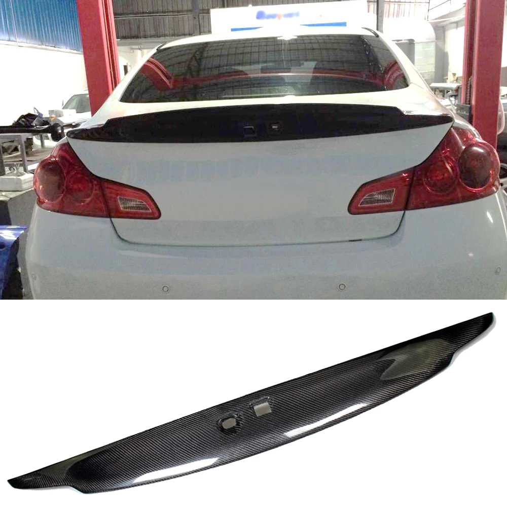Спойлер на багажник автомобиля спойлер из углеродного волокна для Infiniti G37 G35 G25 sedan