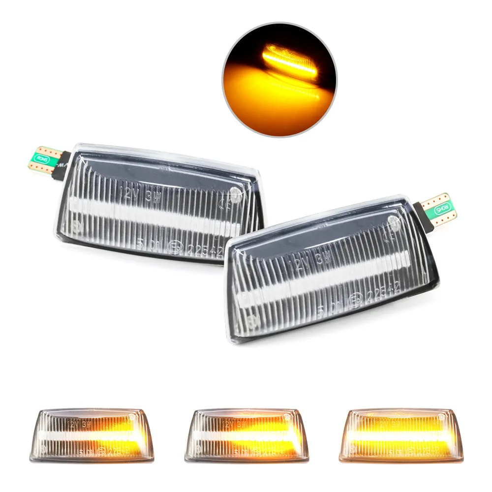 Transparent shell Для Opel Insignia Astra H Zafira B Corsa D для Chevrolet Cruze светодиодный динамический боковой габаритный указатель поворота светильник последовательная мигалка - Испускаемый цвет: Transparent shell
