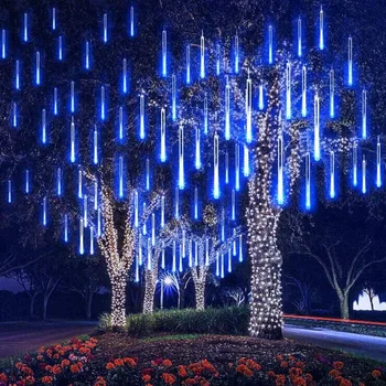 

30cm LED Meteor Rain Lights with 8 Tubes Xmas Snowfall Tree Outdoor Decor Light Outdoor decorative lighting TP899