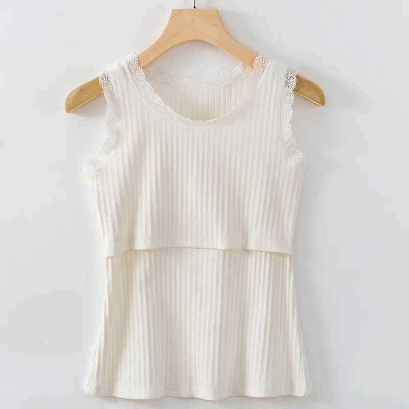 White(Tank Tops) Одежда для беременных, топ для кормящих, без рукавов, майка для грудного вскармливания, Одежда для беременных женщин, майка без рукавов - Цвет: White(Tank Tops)