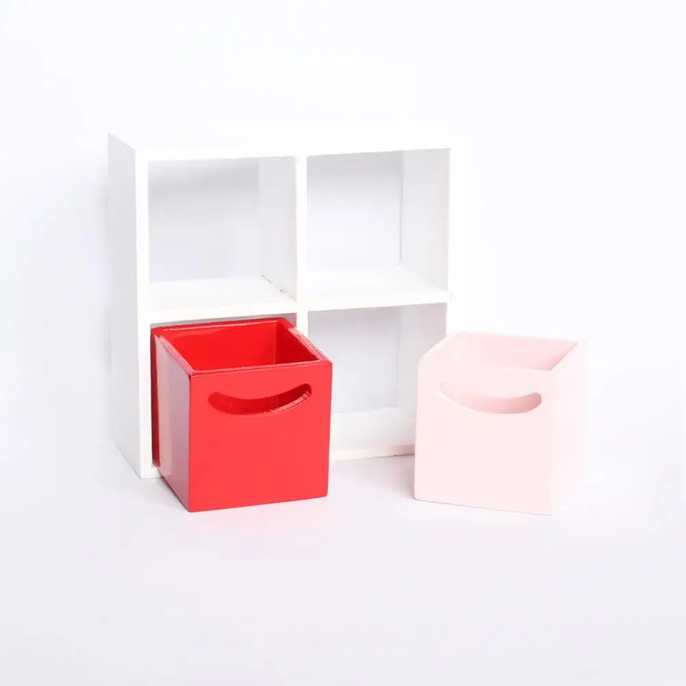1:12 простой мини деревянный 4 решетчатый шкаф с 2 ящиками миниатюрная Современная внутренняя мебель для кукольного домика 1 комплект