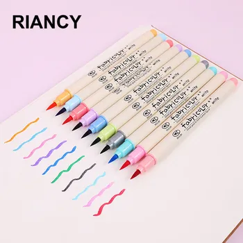 

Fabricolor Write Brush Pen Calligraphy Paint Marker Pens Set Drawing Painting Watercolor Art Supplies Markers 04429
