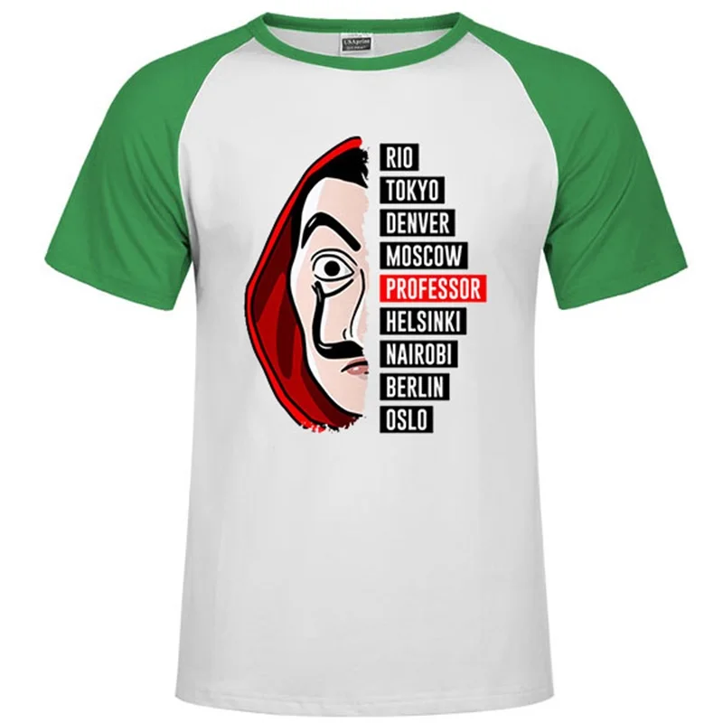 Футболка мужская забавный дизайн La Casa De Papel футболка Money Heist футболки ТВ футболки "сериалы" off white men House Of paper футболки