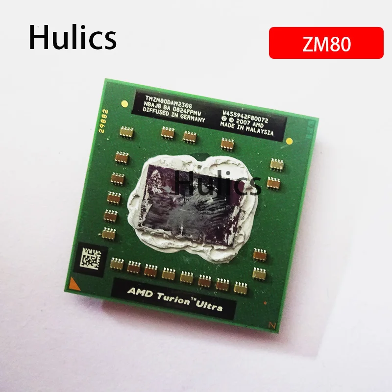 Hulics Original AMD Turion X2 Ultra ZM-80 ZM 80 ZM80 2.1 GHz Dual-Core Dual-Thread CPU Processor 32W TMZM80DAM23GG Socket S1 | Компьютеры