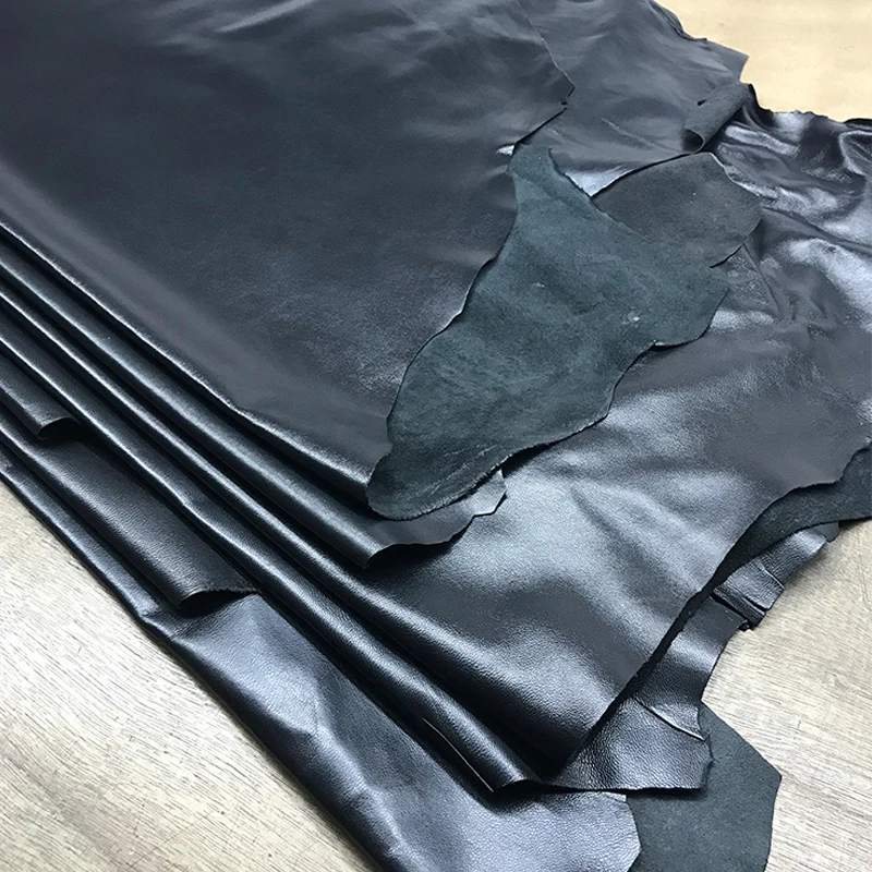 블랙 워싱 염소 리얼 그레인 가죽 품질 A 등급  가죽, 부드러운 양 가죽, 장갑..