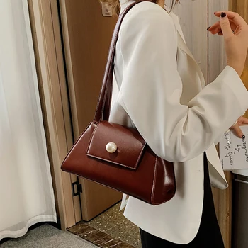 

Simple Shoulder Bag Fashion PU Leather Handbag High Quality Crossbody Bags For Women Mini Messenger Bag Torba na ramię