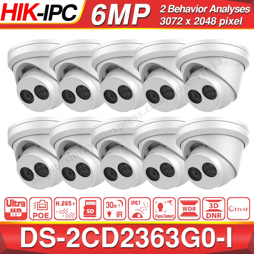 Предварительная продажа Hikvision DS 2CD2363G0 I оригинальная 6мп камера H.265 распознавание