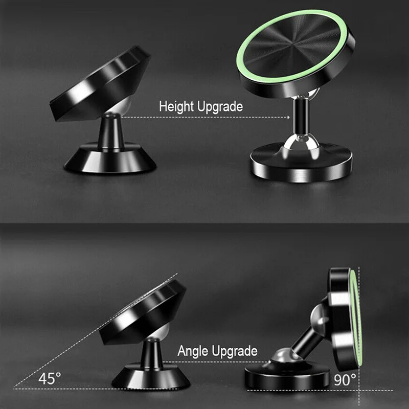 1 шт. универсальное магнитное автомобильное крепление для телефона светящееся 360