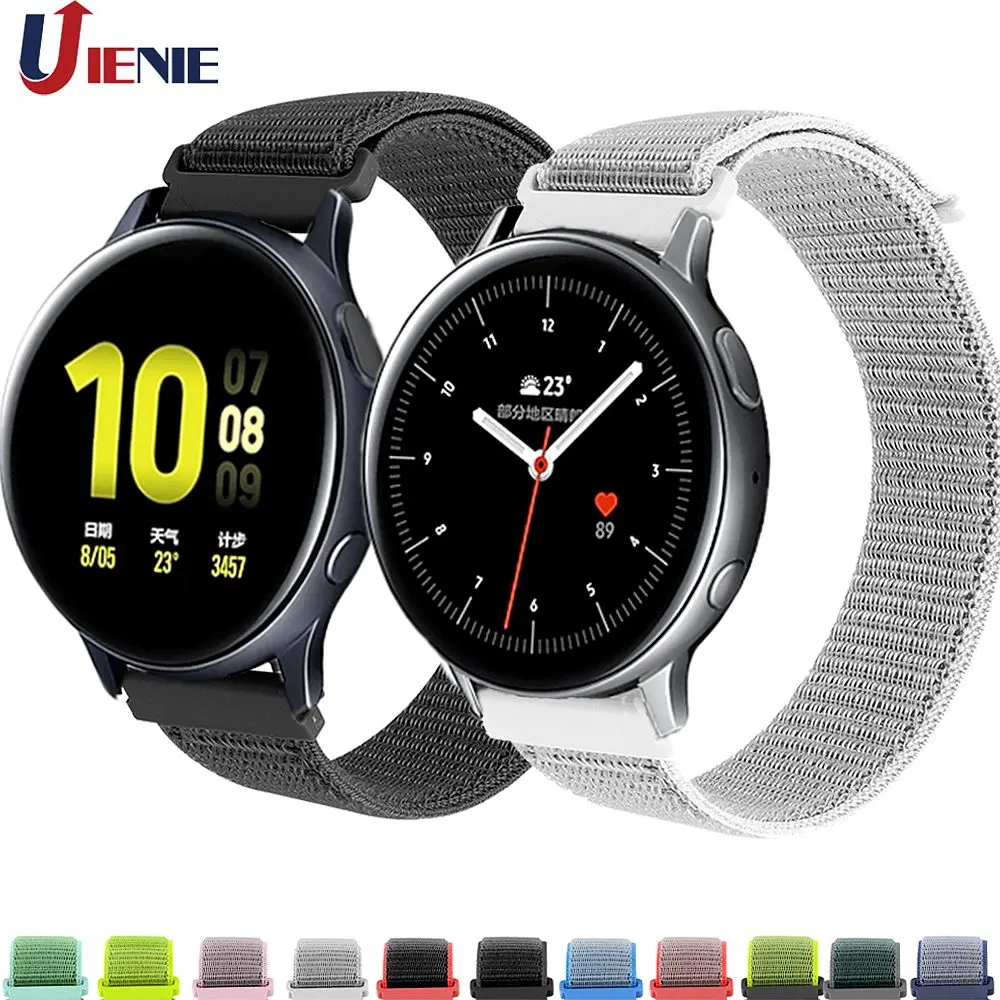 20 мм нейлоновый ремешок для часов Ремешок для samsung Galaxy Watch Active 2 40 мм 44 мм умный Браслет спортивный ремешок для Galaxy 42 мм/S2