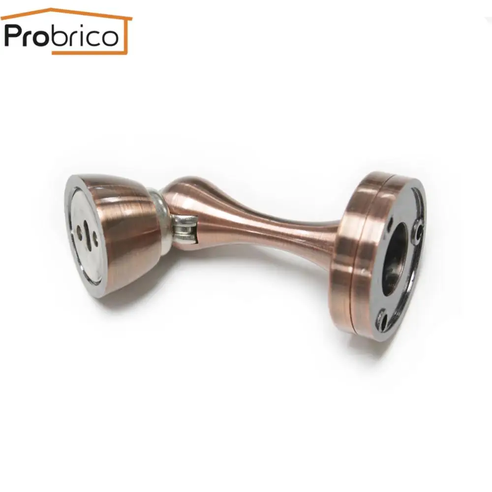 Antique Copper Probrico сверхмощный магнитный дверной ограничитель открывания двери с магнитом настенный дверной держатель протектор напольный дверной удерживающий стопор - Цвет: Antique Copper