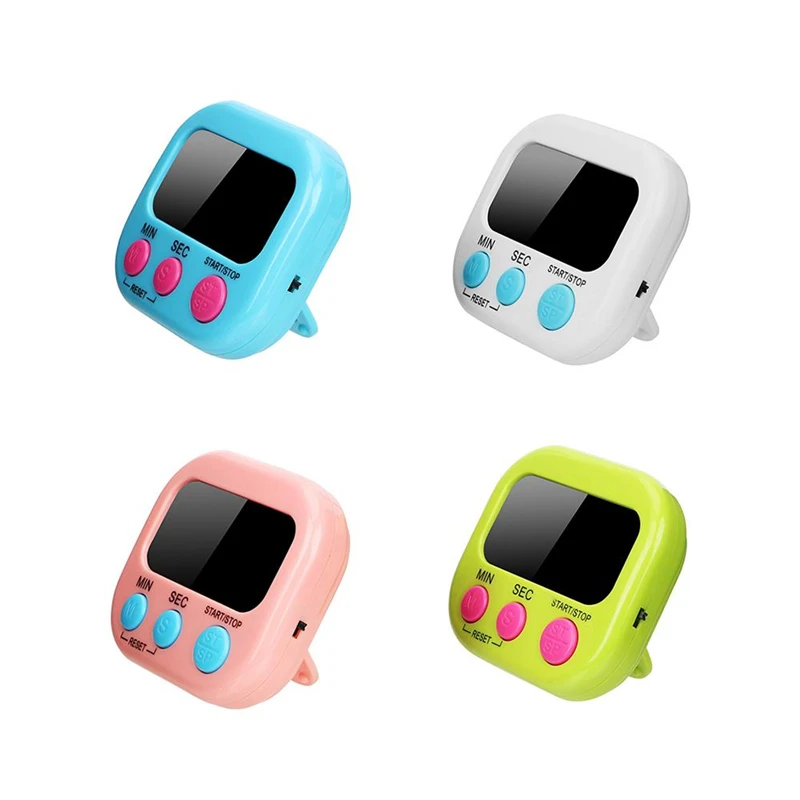 

2020 Digital Kitchen Timer Big Digits Loud Alarm Magnetic Backing Stand for Cooking Baking Sports Games with Large LCD Display