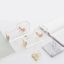 Акриловая прозрачная лента резак маленькая лента База канцелярские принадлежности офисные режущие принадлежности Добро пожаловать оптом Прямая поставка