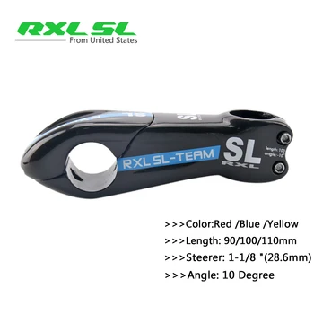 

RXL SL Carbon Bicycle Stem Carbon stem TAME Road/Mountain Bike Handlebar MTB 10 Degree UD Glossy Red/Yellow/Blue