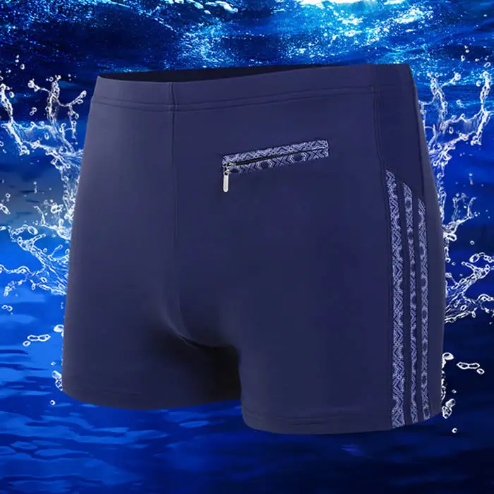 XL-6XL, одежда для плавания, мужские плавки больших размеров, мужские шорты для плаванья, пляжный купальный костюм, трусы-боксеры, купальный костюм, zwembroek heren sunga - Цвет: QH9531 Blue