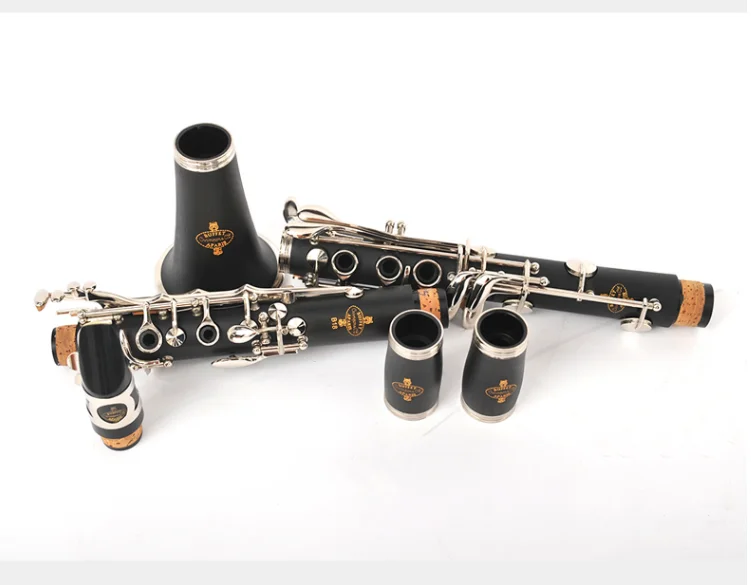 Buffet Bb Clarinet 17 Keys B Flat Musical Instruments High Quality Bakelite Tube silver Plated Clarinet