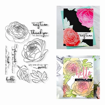 

3D New Metal Cutting Dies 2020 and Clear Stamps Scrapbooking For Paper Making Sweet Nothings Embossing Frame Card Craft Sets