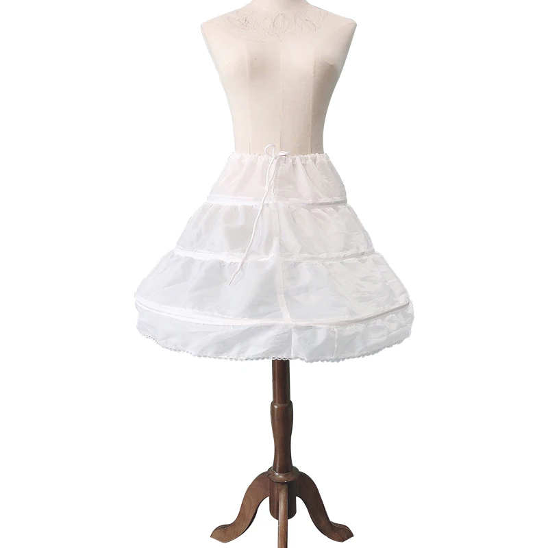 Белая воздушная юбка принцессы для девочек средней длины Тюлевое платье на