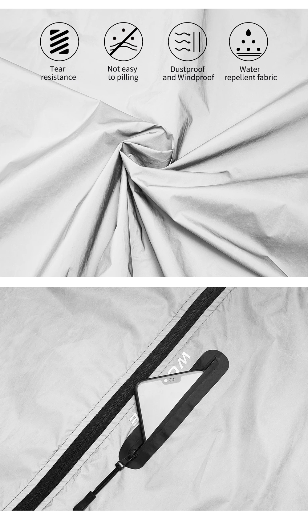 WOSAWE мужской светоотражающий жилет для велоспорта ветровка водонепроницаемая