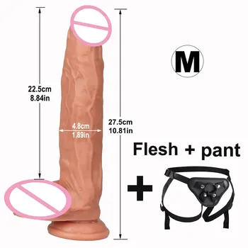 12 Inch Long Erotic Big Dildo Soft Double-layer Silicone Dildo Realistic Penis Suction Cup Dick for Anal Adult Sex Toy for Woman 3