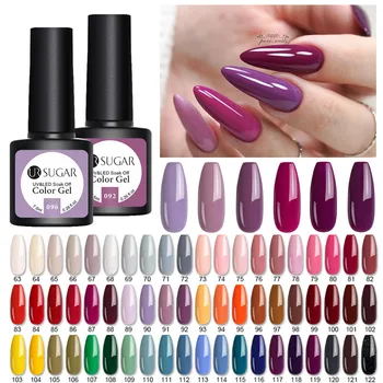 UR SUGAR 7.5ml Purple Pink Gel Nail Polish Matte Colors Semi Permanent Soak Off UV LED Gel Nails Varnish Nail Art  varnish